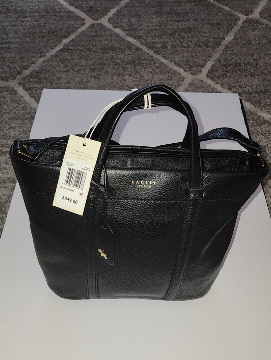 RADLEY LONDON Handbags - RADLEY LONDON Rivington Black Pebble Leather Satchel. NWT